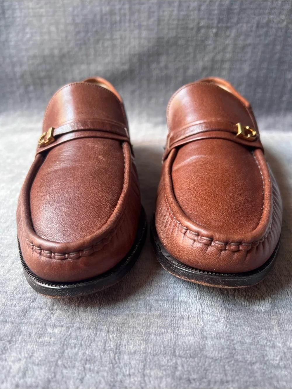 Florsheim Imperial Como Leather Loafers Sz 9 D Slip On Moc Toe 93241 Brown
